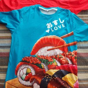 Sushi and ramen tshirts size m unisex